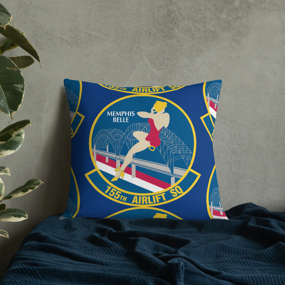 155th Airlift Squadron Premium Pillow - Image 25