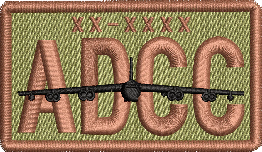 ADCC - Duty Identifier Patch with B-52 *Custom Tail Numbers*