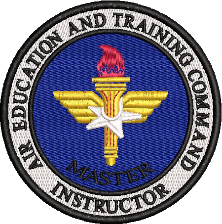 Air Education &  Training Command (AETC) Master Instructor - LARGE- COLOR