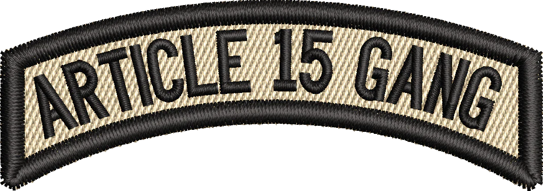 ARTICLE 15 GANG - Rocker Tab (BLACK)