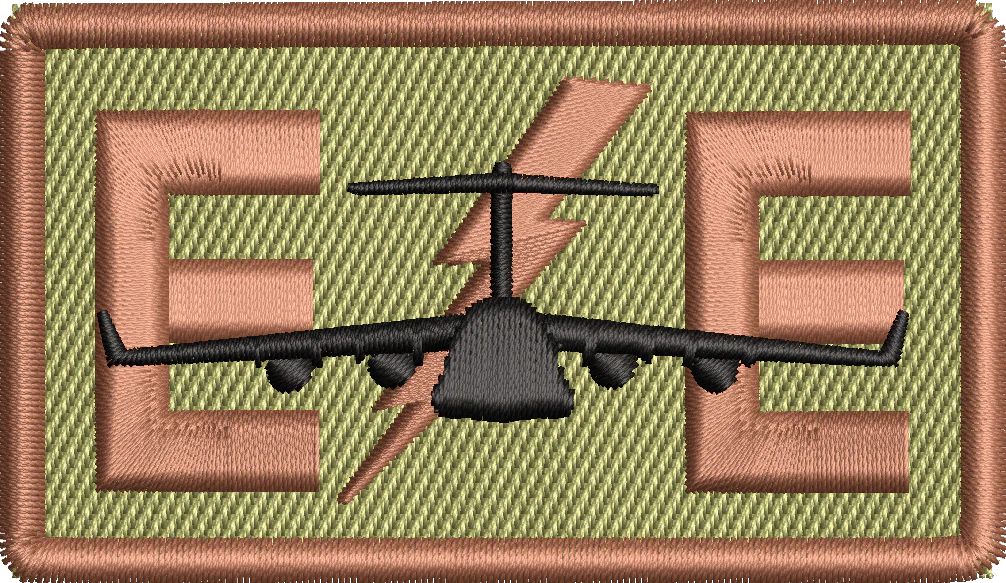 EE - Duty Identifier Patch with  Lightning bolt and C-17