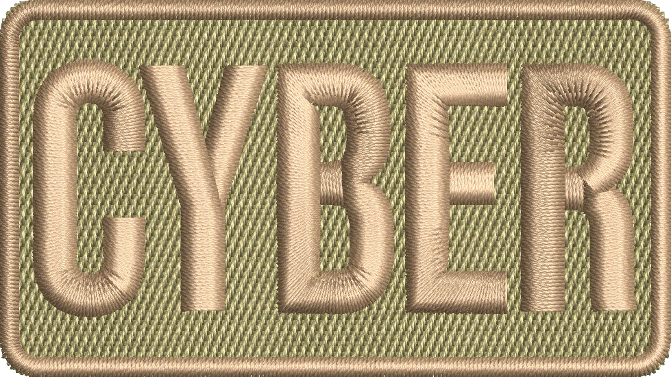CYBER- Duty Identifier Patch in Khaki