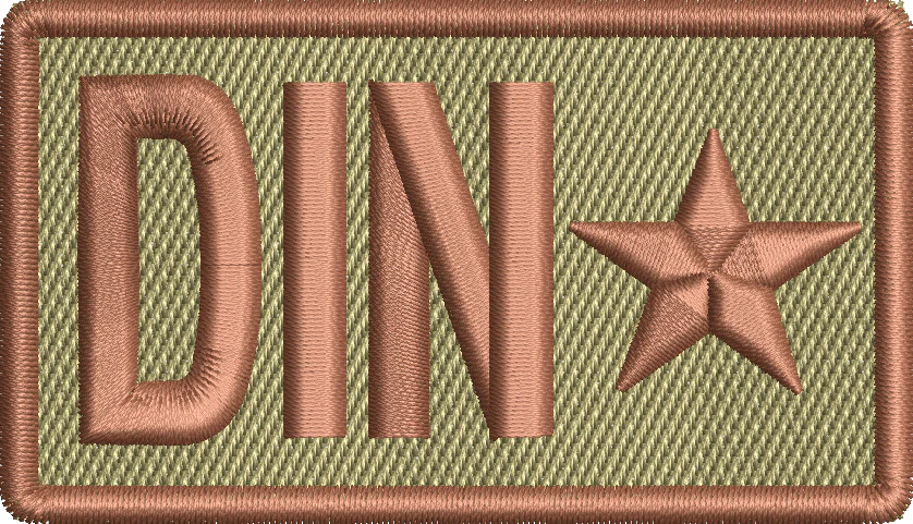 DIN - Duty Identifier Patch with Star (DINSTAR)