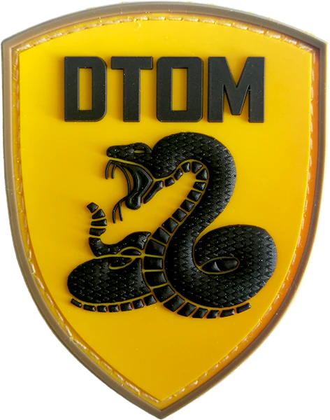 DTOM - Don't Tread on me - Yellow PVC