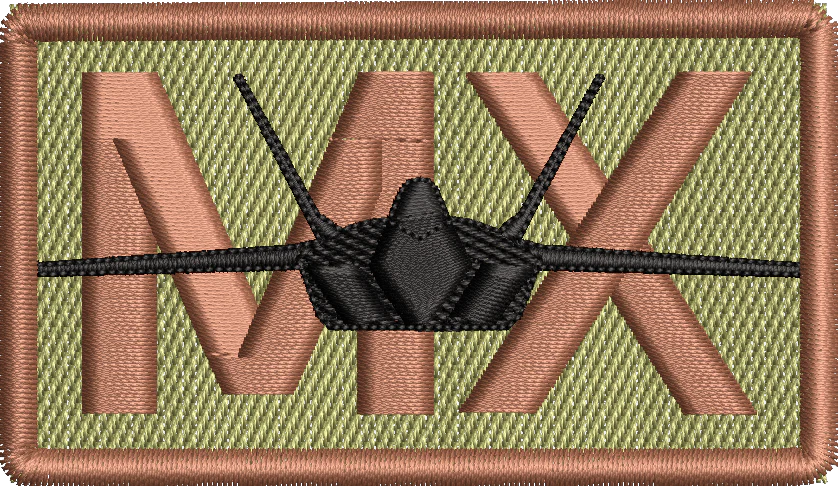MX - Duty Identifier Patch with F-22