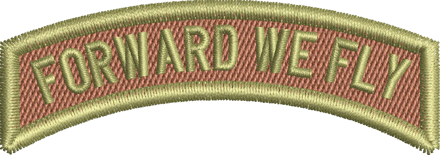 FORWARD WE FLY - Rocker Tab (BAGBY)