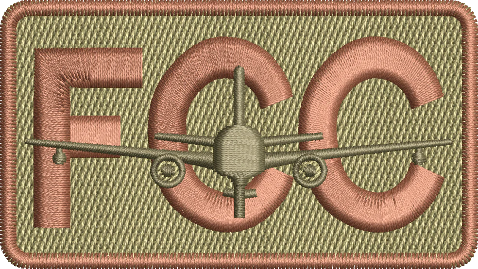FCC - Duty Identifier Patch with KC-46 in OLIVE DRAB