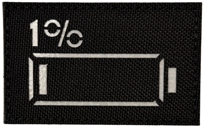 Low Battery- Reflective Patch