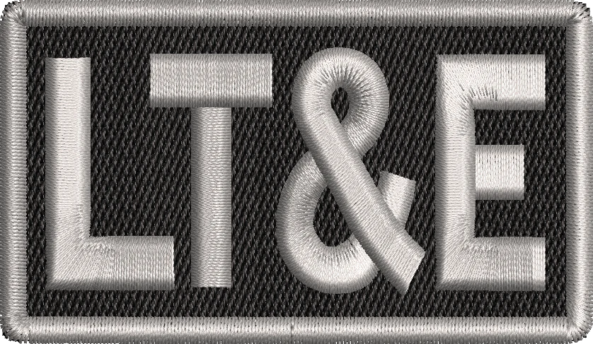 LT&E - Duty Identifier Patch (Black and Silver)