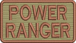 POWER RANGER - Duty Identifier Patch