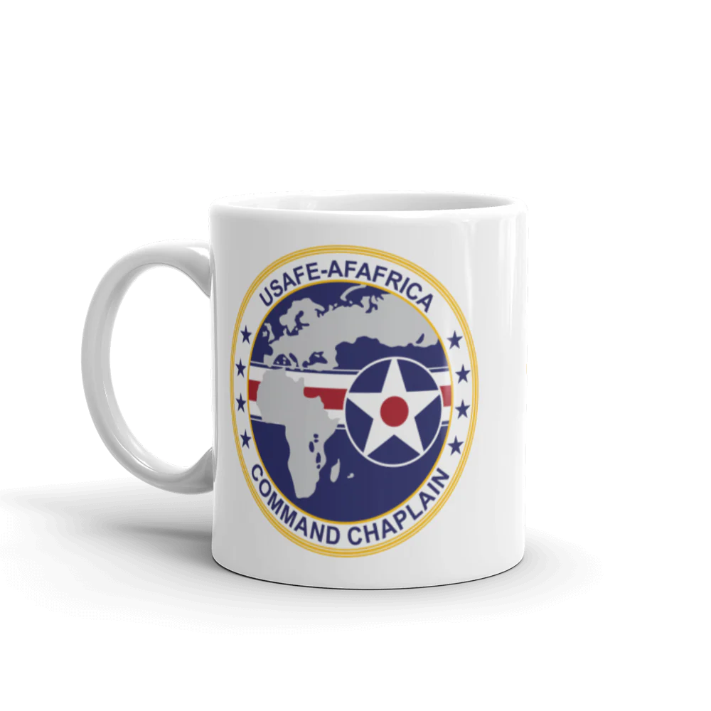 USAFE - AFAFRICA Command Chaplain - White glossy mug