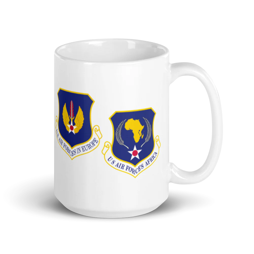 USAFE - AFAFRICA Command Chaplain - White glossy mug - Image 4