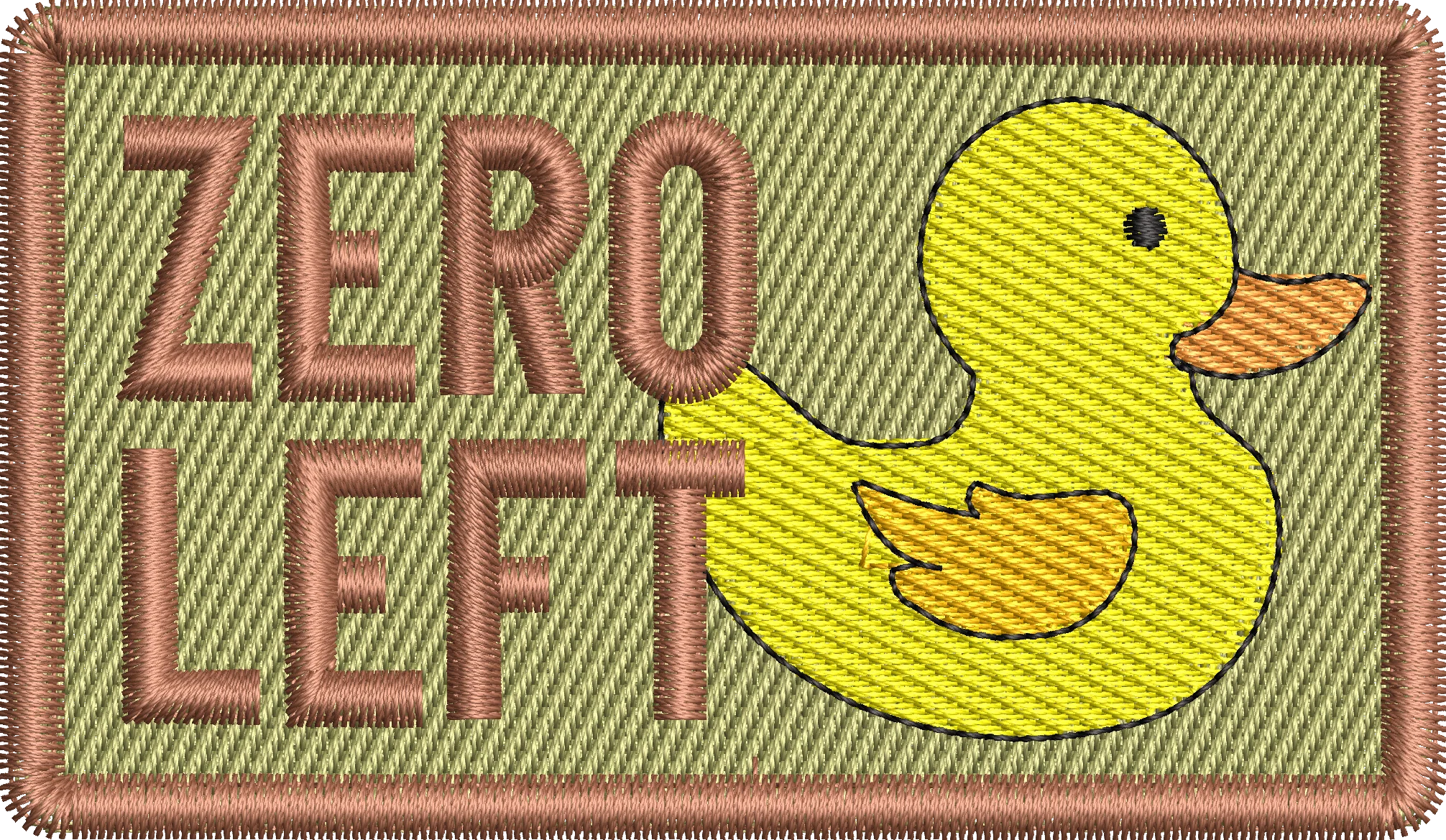 Zero Ducks Left - Duty Identifier - Yellow